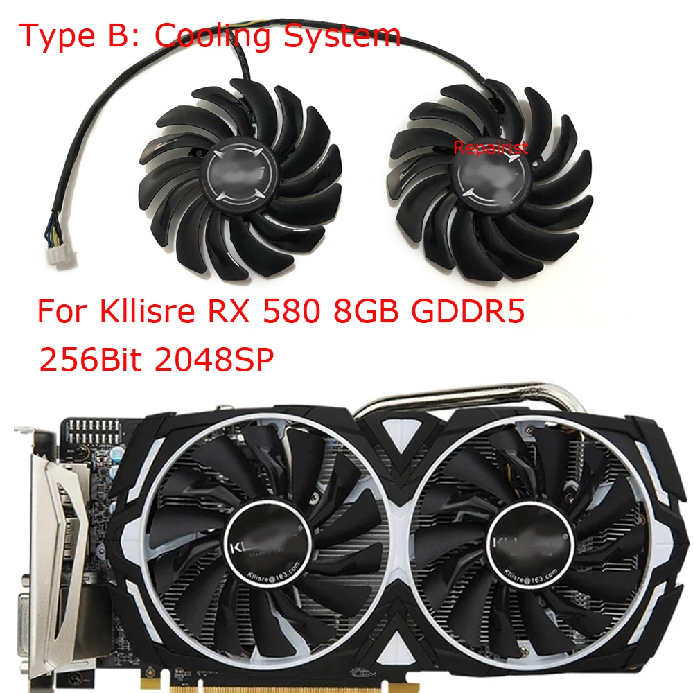 Video Cards Fan,T129215SU,VGA  - Rx 580 8Gb 2048Sp Gpu recension och pris