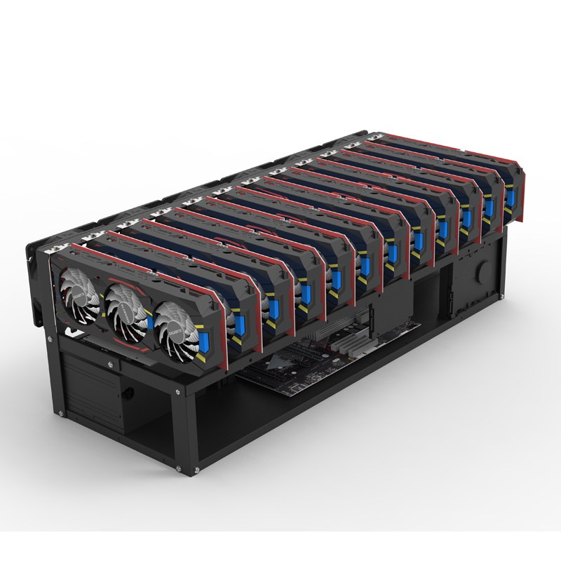 12 GPU Mining Rig Frame Open A - 12 Gpu Open Air Frame Case recension och pris